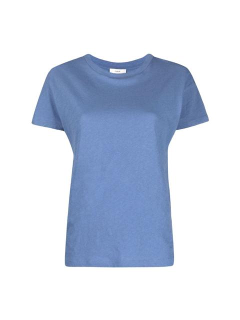 cotton-linen short-sleeve T-shirt