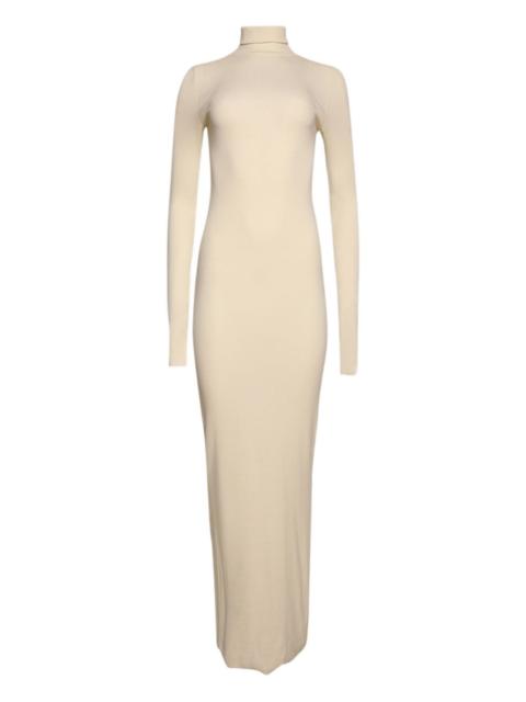 ÉTERNE long-sleeve turtleneck maxi dress