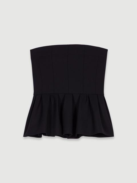 maje Bustier top with basque