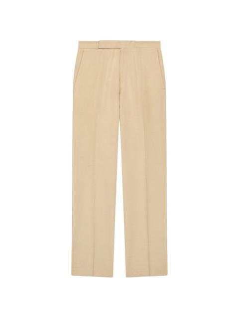LARDINI flat-front trousers