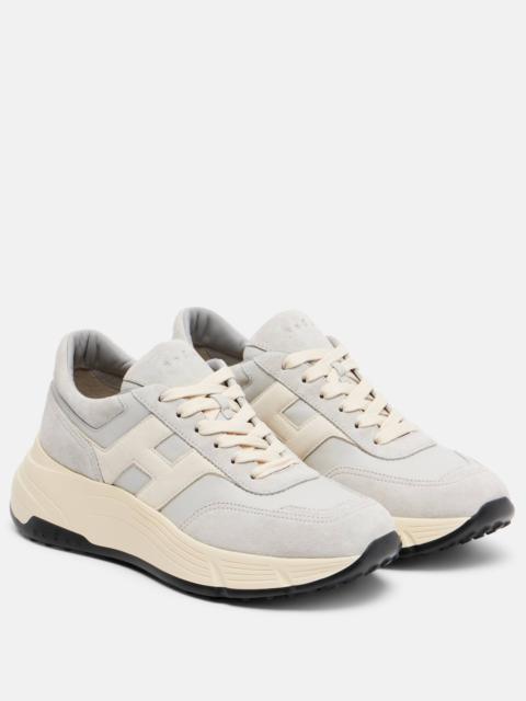 HOGAN H669 suede and leather sneakers