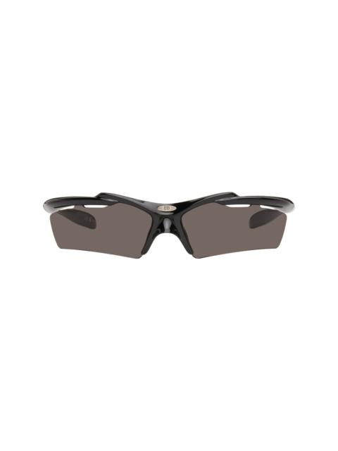 BALENCIAGA Black Turbo D-Frame Sunglasses
