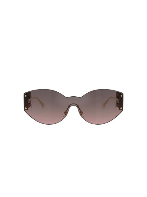 VERSACE geometric-frame sunglasses