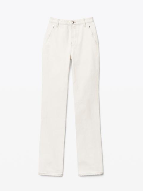 Alexander Wang HIGH RISE INVISIBLE ZIP TROUSER IN DENIM