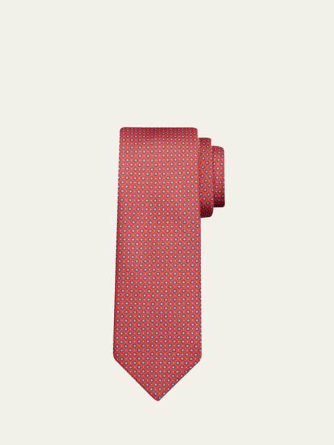 Brioni Men's Micro-Floral Silk Tie