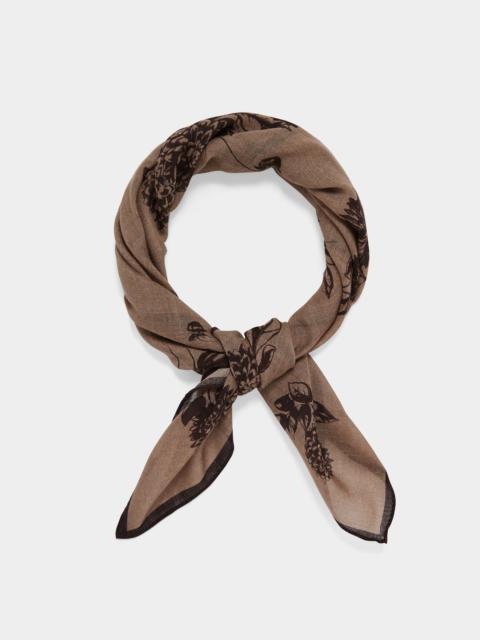 TODD SNYDER Italian Wool Floral Neckerchief