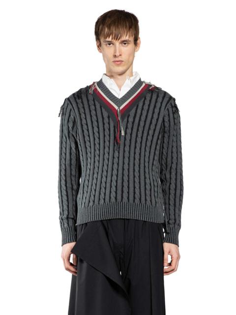 Craig Green V-neck Cable Jumper