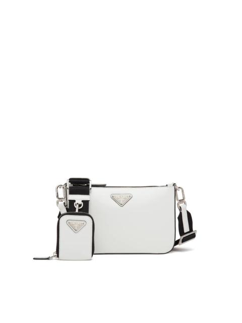 Prada Brushed leather shoulder bag