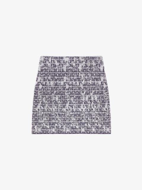 SKIRT IN 4G TWEED WITH 4G DETAIL