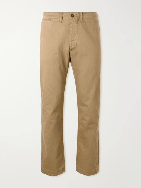 RRL by Ralph Lauren Straight-Leg Cotton-Twill Trousers Beige