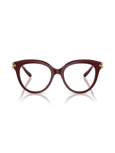 TORY BURCH Tory Burch 51mm Phantos Optical Glasses in Red