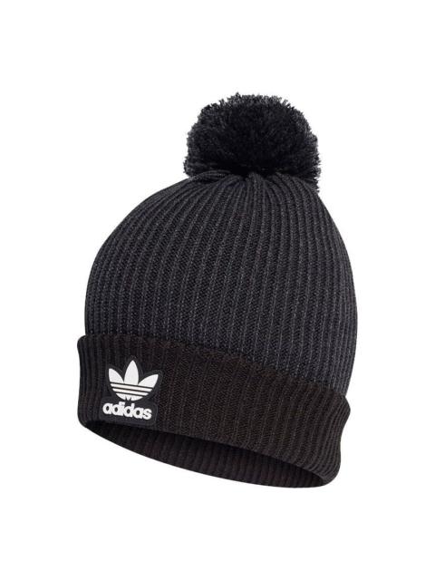 adidas adidas Adicolor Collegiate Pom Beanie 'Black' H35510