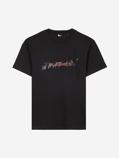 The Kooples T-SHIRT WITH MULTICOLORED BLACK LOGO
