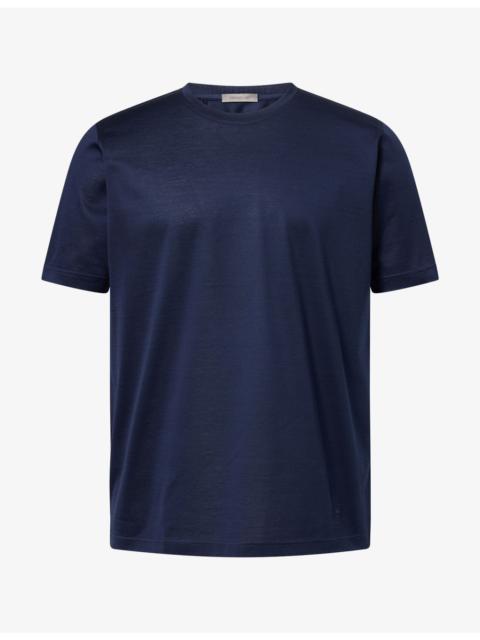 CORNELIANI Crew-Neck Mercerized Cotton T-Shirt