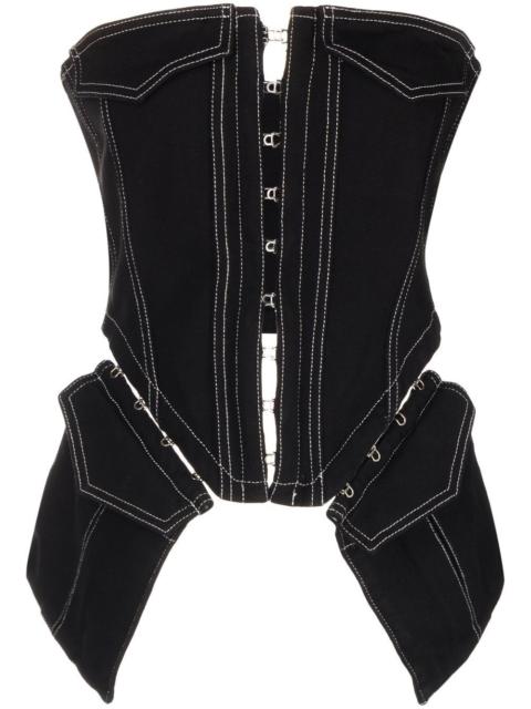 Dion Lee pocket denim corset