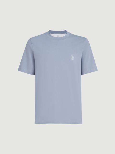 Brunello Cucinelli Cotton jersey crew neck T-shirt with logo