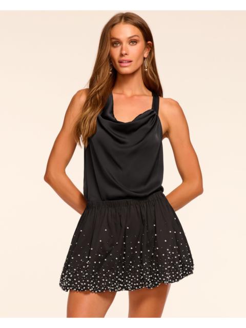RAMY BROOK Yvonne Cotton Poplin Embellished Bubble Skirt