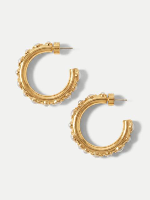 VERONICA BEARD PEARL HOOP EARRING