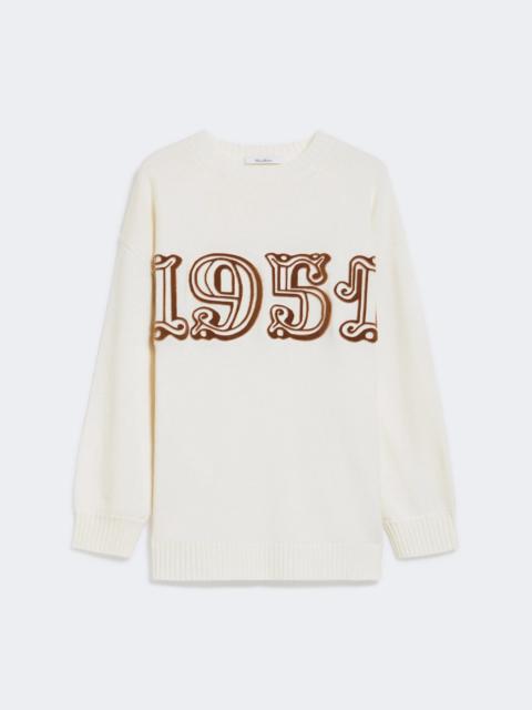 Max Mara FIDO Wool and cashmere jumper - WHITE