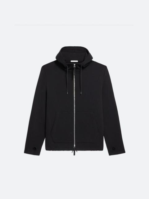 Helmut Lang COTTON FLEECE ZIP-UP HOODIE