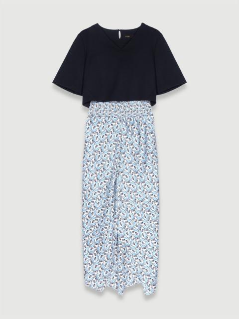 maje 2-in-1 floral dress