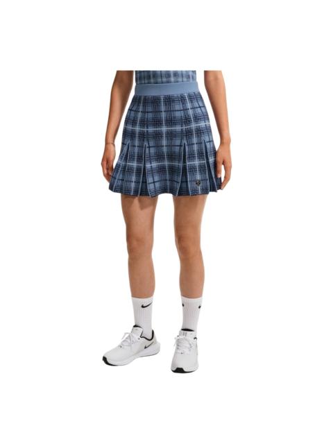 Nike (WMNS) Nike Fairway Fresh Plaid Sweater Skirt Asia Sizing 'Blue' IQ2700-486