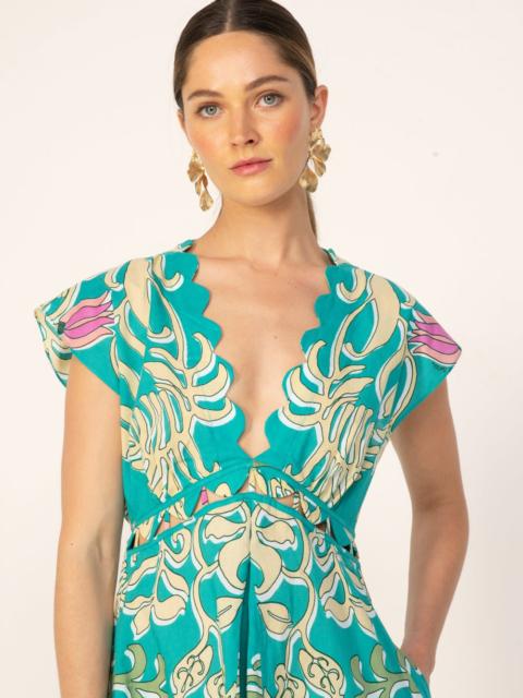 Poupette St Barth Mini Dress Hazel - Turquoise Ritual