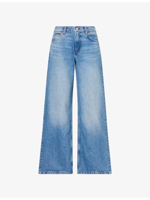 Reformation Cary Low-Rise Slouchy Wide-Leg Denim Jeans