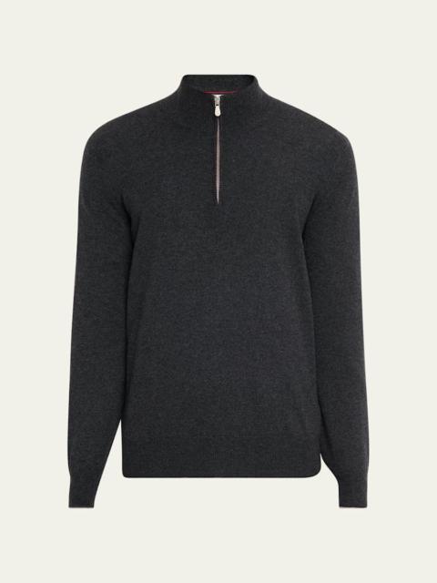 Men's Cashmere Quarter-Zip Sweater