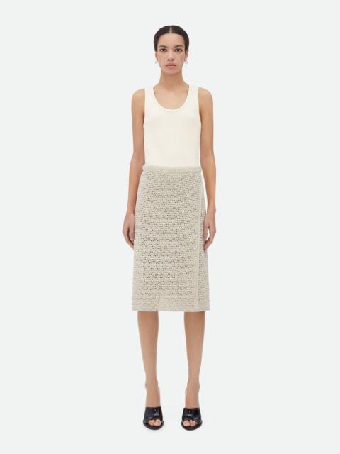 スカート BOTTEGA VENETA SAND CROCHET SKIRT Bottega Veneta Sand crochet skirt | gebnegozionline | REVERSIBLE