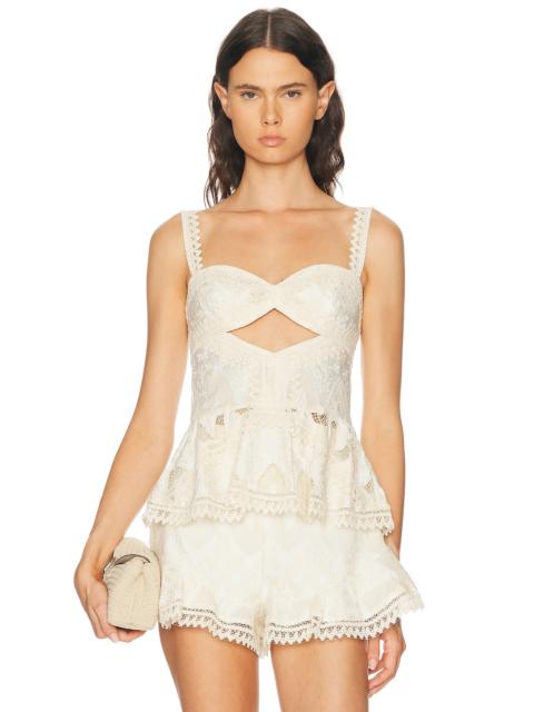 PatBO Bertha Lace Top
