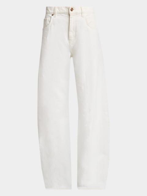 GABRIELA HEARST Amoret Mid-Rise Wide Leg Jeans