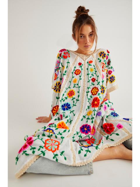 FREE PEOPLE Bella Flor Embroidered Kaftan