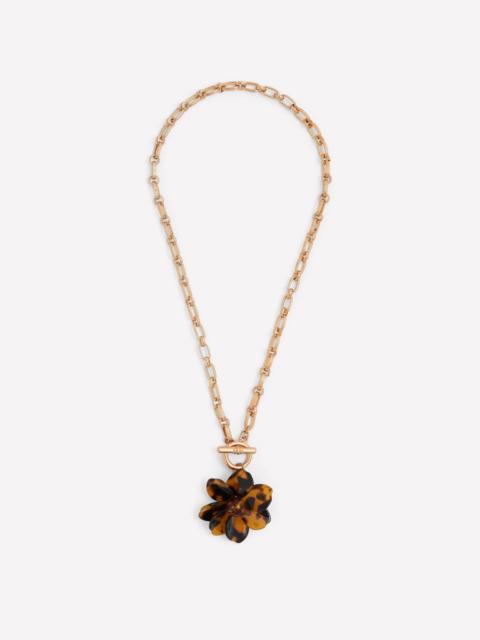 BODEN Charm Drop Necklace-Flower