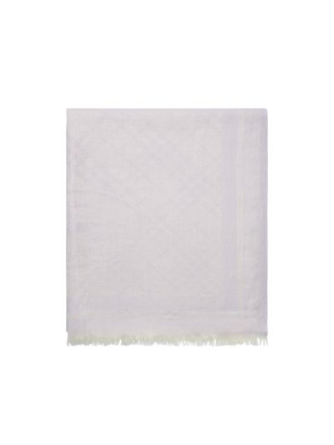 Burberry check cashmere silk scarf