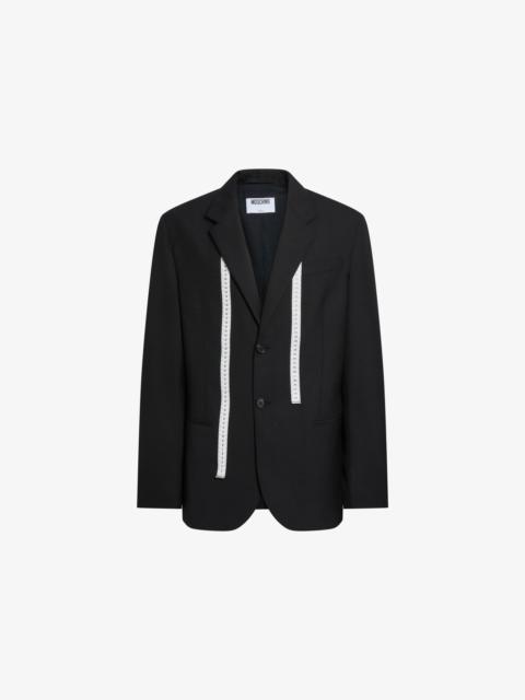 Moschino PRINTED WOOL JACKET