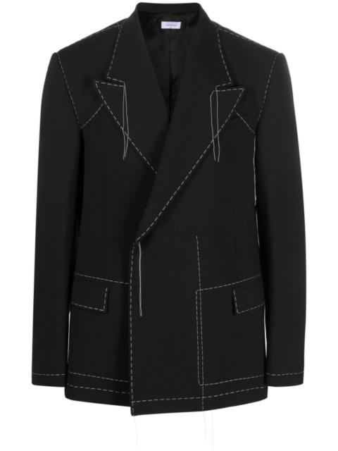 Off-White Stitch tailored double-breasted blazer