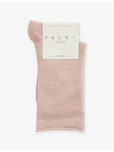 FALKE Shiny Calf-Length Knit Socks