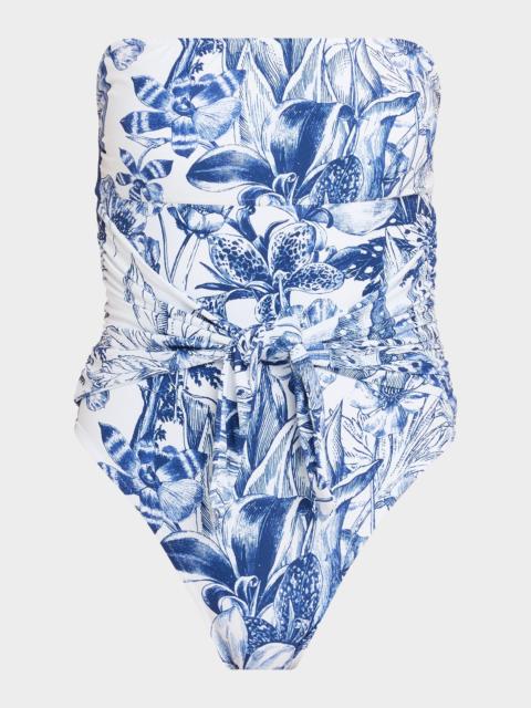 MELISSA ODABASH Munich Strapless One-Piece Swimsuit
