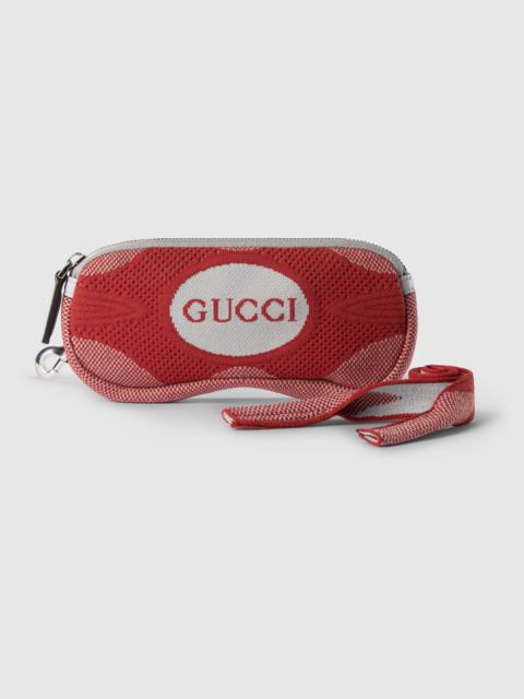 GUCCI Technical knit glasses case