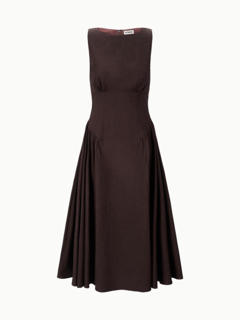STAUD STAUD GWEN DRESS EARTH
