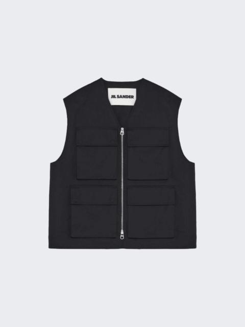 Jil Sander Cargo Vest Black