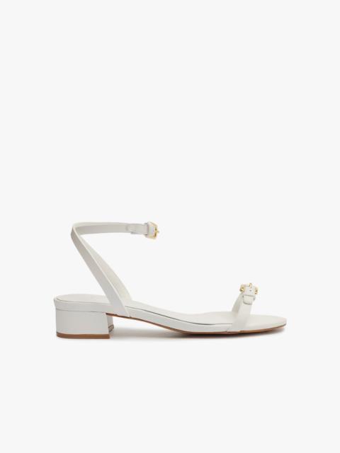 SCHUTZ Aurora Mid Block Leather Sandal