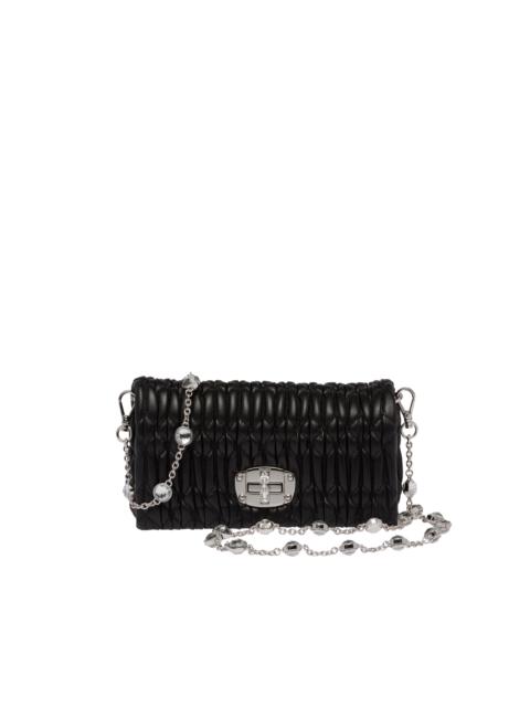 Miu Crystal nappa leather and crystal mini-bag