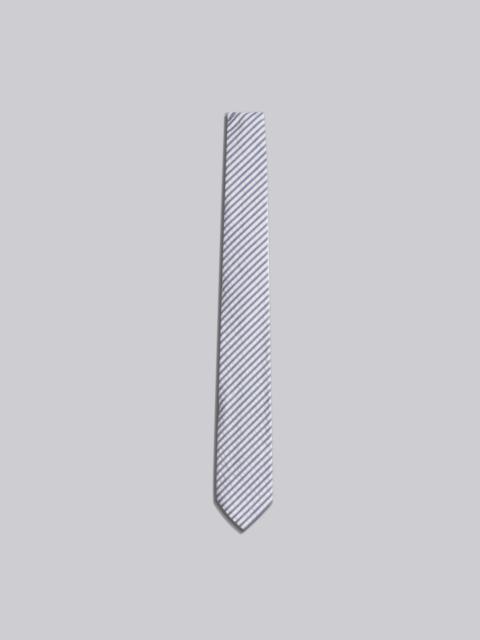 Navy Seersucker Classic Tie