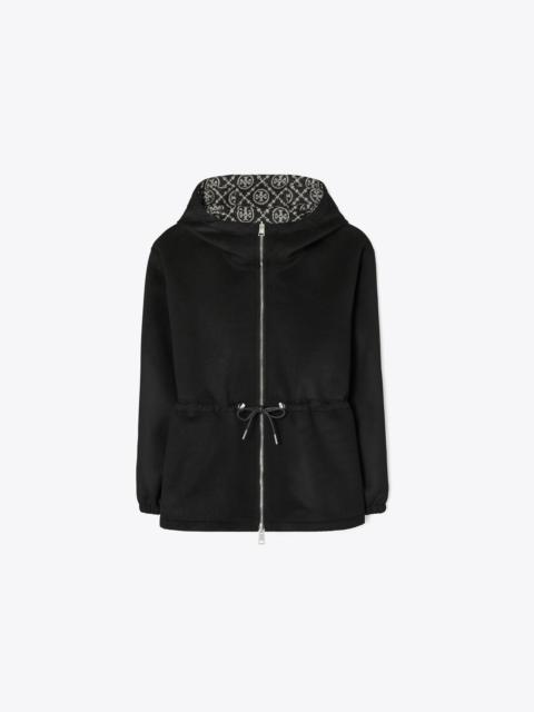 TORY BURCH T Monogram Reversible Jacquard Anorak