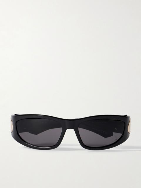 VeryDior S3I D-frame acetate sunglasses Black
