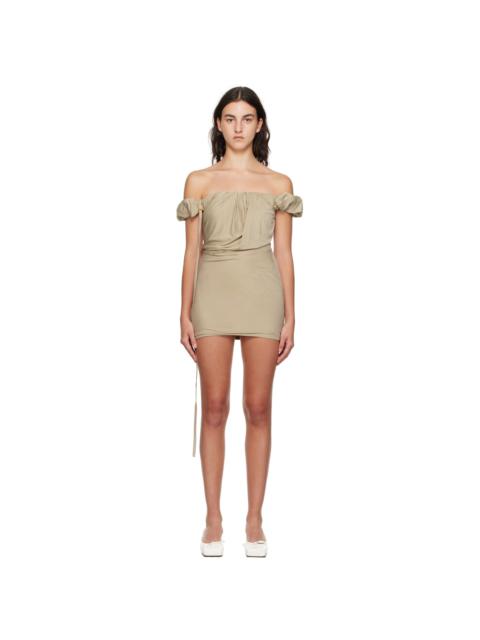 JACQUEMUS Beige Le Chouchou 'La Robe Ciceri' Minidress