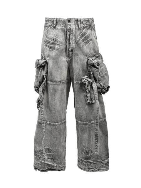 Julius 12oz DENIM GASMASK CARGO / PLASTER