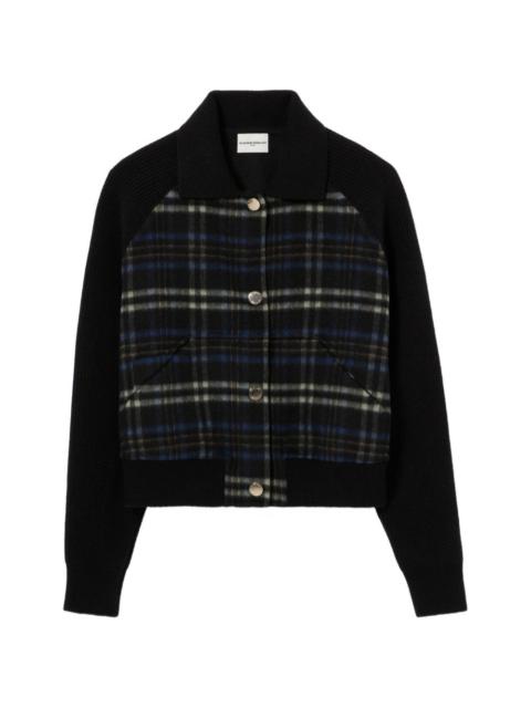 Claudie Pierlot striped bi-material jacket